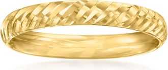 Canaria Canaria 10kt Yellow Gold Diamond-Cut Ring