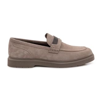 Brunello Cucinelli Brunello Cucinelli, Loafers, female, Blue, Size: 7 1/2 US Penny Loafers