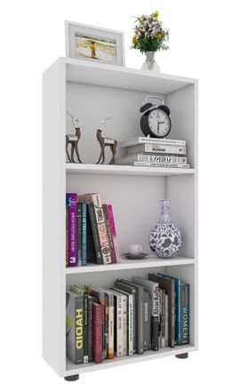 ebuy24 Ebuy24 - Estanter&iacute;a De Madera Vcm De Pie Estanter&iacute;a De Ahorro De Espacio Dimensiones Aprox. Al. 108 X An. 56 X T. 20 Cm Almacenamiento Elegante Estant