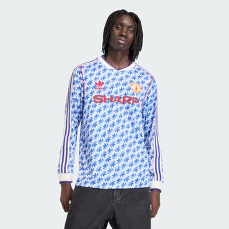 adidas adidas Performance Mens Manchester United Away Long Sleeve Jersey 90 - Multicolour - Size X-Large