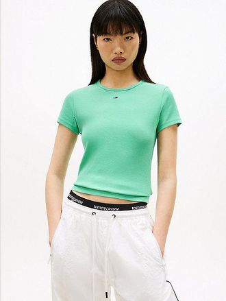 Tommy Hilfiger Ribbed Slim Crew Neck T-shirt