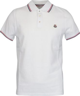 Moncler Logo patch piqu&eacute; polo shirt