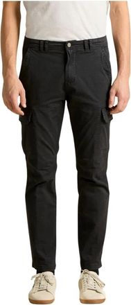 Aeronautica Cargo Katoen Stretch Broek 262Pa 1633Uct 03399 - Heren - Straight fit broeken - Zwart - XL - Katoen - Broeken