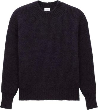 Saint Laurent Truien & Vesten, Heren, Blauw, L, Wol, Trui in grove breisteek