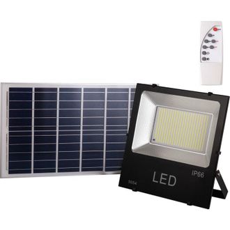 GreenIce Foco Proyector Led 200w 20.000lm 6000&ordm;k Solar Sensor 200w + Control Remoto Panel 6v/30w 40.000h [ho-626006-cw]