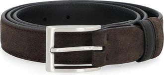 Hogan Omkeerbare su&egrave;de riem met gesp - Heren - Riemen - Bruin - ONE Size - Su&egrave;de - Accessoires