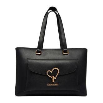Love Moschino Tote Bags, female, Black, Size: ONE SIZE Large Tote Bag
