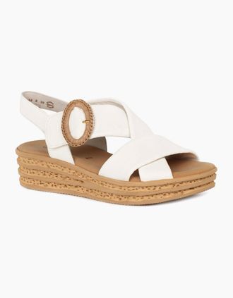 Gabor Womens Auckland Womens Wedge Sandal - Latte Lea - Size: 6.5