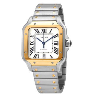 Cartier Pre-owned Cartier Santos Silver Dial Mens Watch W2SA0009