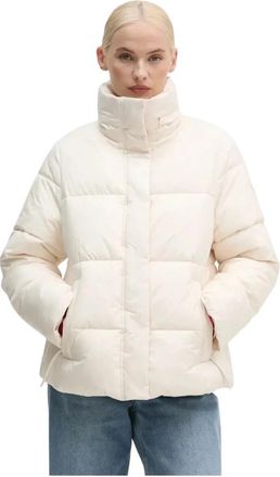 Joop Gewatteerde Jas met Isolatie - Dames - Winterjassen - Beige - XL - Leer - Jassen
