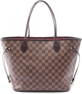 Louis Vuitton Brown Damier Canvas Coated Canvas Leather Handbag Tote Bag (Pre-Owned)