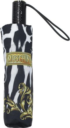 Moschino Regenschirme Damen Polyester Wei&szlig;/Schwarz