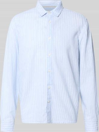 Pepe Jeans London Regular Fit Freizeithemd aus Leinen-Baumwoll-Mix Modell PAYTON in Hellblau, Gr&ouml;&szlig;e XXL