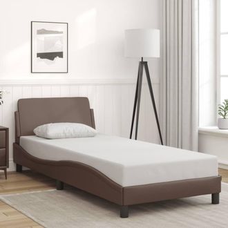 vidaXL Vidaxl - Estructura De Cama Sin Colch&oacute;n Cuero Sint&eacute;tico Marr&oacute;n 80x200 Cm