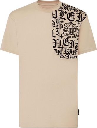 Philipp Plein SS Round Neck T-shirt - men - Cotton - L - Neutrals