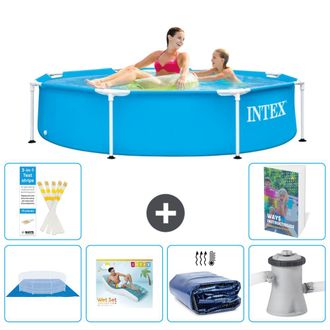 Intex Piscina Con Estructura Redonda - 244x51 Cm - 7-piezas S171