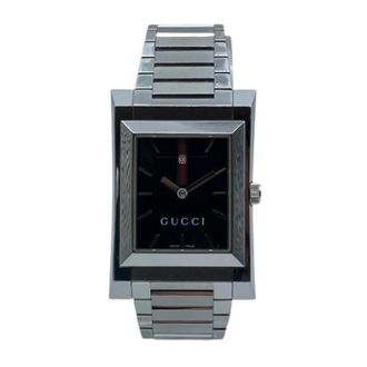 Gucci Pre-owned Watches, male, Black, Size: ONE SIZE Pre-owned Shelly Line Stainless Steel Watch