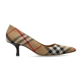 Burberry Schoenen, Dames, Bruin, 39 EU, Leer, Dameschoenen met hak
