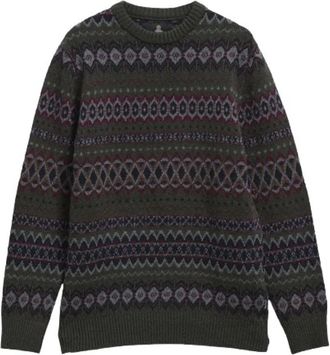 Barbour Case Fairisle Crew - Heren - Ronde hals truien - Veelkleurig - XL - Truien & Vesten
