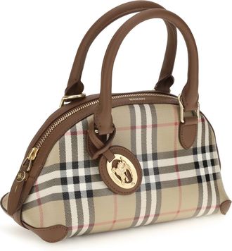 Burberry Womens Mini Primrose Top Handle Bag Archive Beige Canvas Handbags Hand