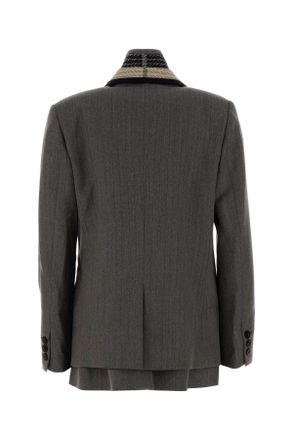 sacai Suiting Blazer - Brown