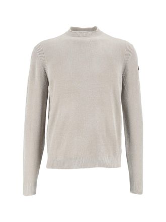 Roberto Ricci Design Velvet-Like Round-Neck Knit Sweater