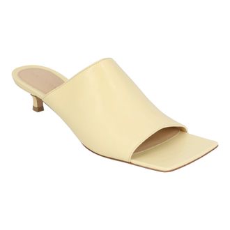 Bottega Veneta Womens Women Stretch Mule in white Lambskin Lamb Leather - Size UK 5