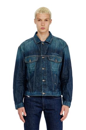 Diesel Trucker jacket in selvedge denim - Denim Jackets - Unisex - Blue