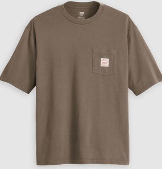 Levi's T-shirt da lavoro - Uomo - XL - Marrone / Stone Fudge