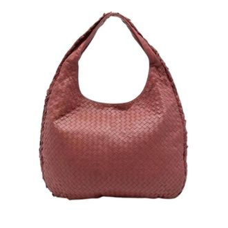 Bottega Veneta Pre-owned Shoulder Bags, female, Red, Size: ONE SIZE Pre-owned Woven Hobo Bag