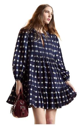 Cynthia Rowley Pintuck Mini Dress in Navy Multi at Nordstrom, Size X-Small