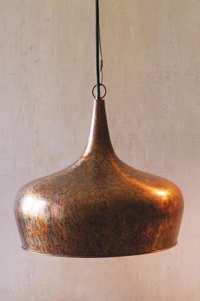 Kalalou Tear Drop Pendant Light - Rustic Finish