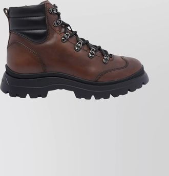 Hogan leather ankle boots