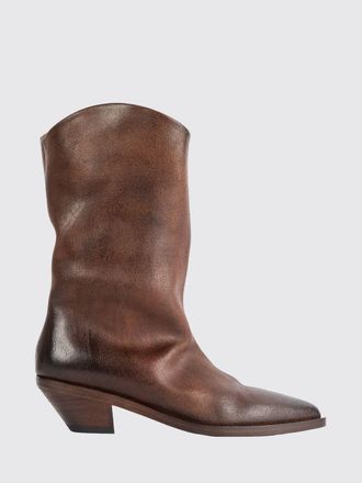 Mars&egrave;ll Stuzzichello Suede Western Boots with Flared Heel and Almond Toe