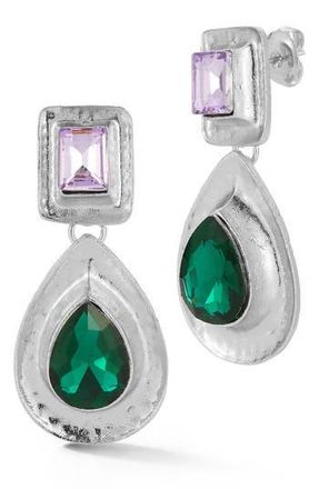 Sphera Milano Teardrop Statement Earrings in Silver at Nordstrom Rack