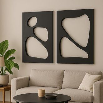 Wallity Decorazione murale in MDF Painting Nero