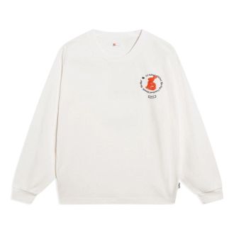Li-Ning Of China Graphic Hoodie Creamy White AHST165-1