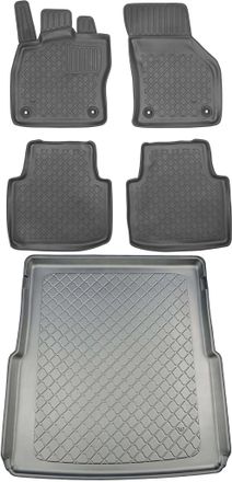 OEM Skoda Superb Iv Kombi A Partir De 2020 Set - Alfombrillas Para Coche + Alfombrilla Para Maletero