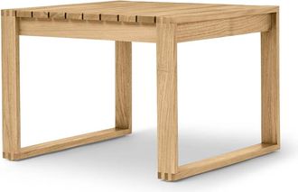 Carl Hansen & S&oslash;n BK16 Beistelltisch, 69 x 66 cm, Teak unbehandelt
