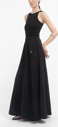 Co Parachute Skirt in Recycled Nylon in Black at Nordstrom, Size Xx-Small