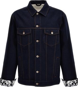 Burberry Heren, Jassen, Blauw, Maat: L Katoen