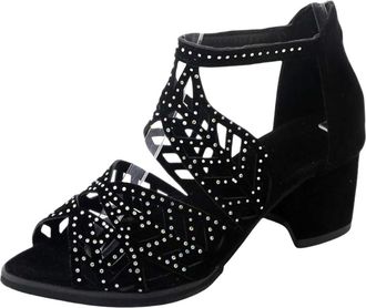 Generic Ladies Shoes Size 5 Heel High Heel Sandals Women Summer Korean Style Hollow Fish Mouth Roman Casual Womens Shoes Wedge Sandals Size 6.5 (Black, 5)