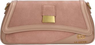 La Carrie Irregular Medium Bag - Dames - Clutches - Roze - ONE Size - Leer - Tassen
