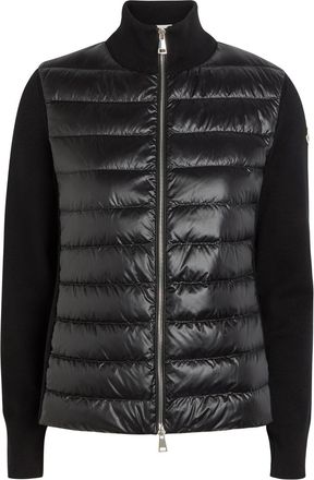 Moncler Padded Wool and Nylon Jacket - Black - XS (UK 8 / XS)