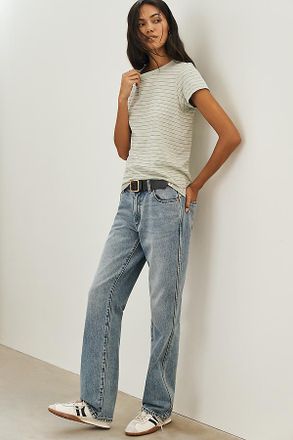 Rolla's Meg Mid-Rise Straight Jeans
