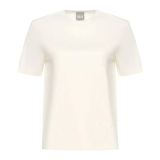 Max Mara Dames, Tops, Wit, Maat: S Katoen