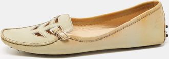Tod's Tods Grey Patent Pointed Toe Buckle Loafers