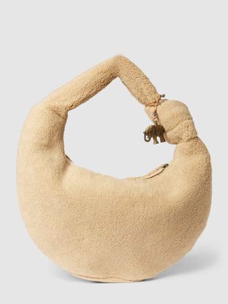 Anokhi Saddle Bag mit Teddyfell in Sand, Gr&ouml;&szlig;e 1