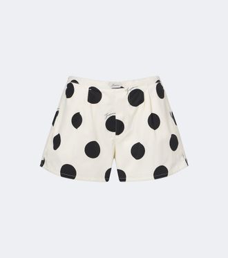 Jacquemus Shorts Amelo de algod&oacute;n con lunares