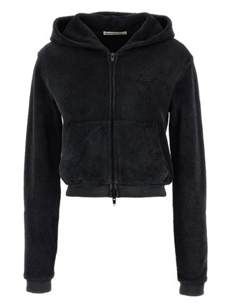 Alexander Wang Hoodie met geborduurd logo - Zwart